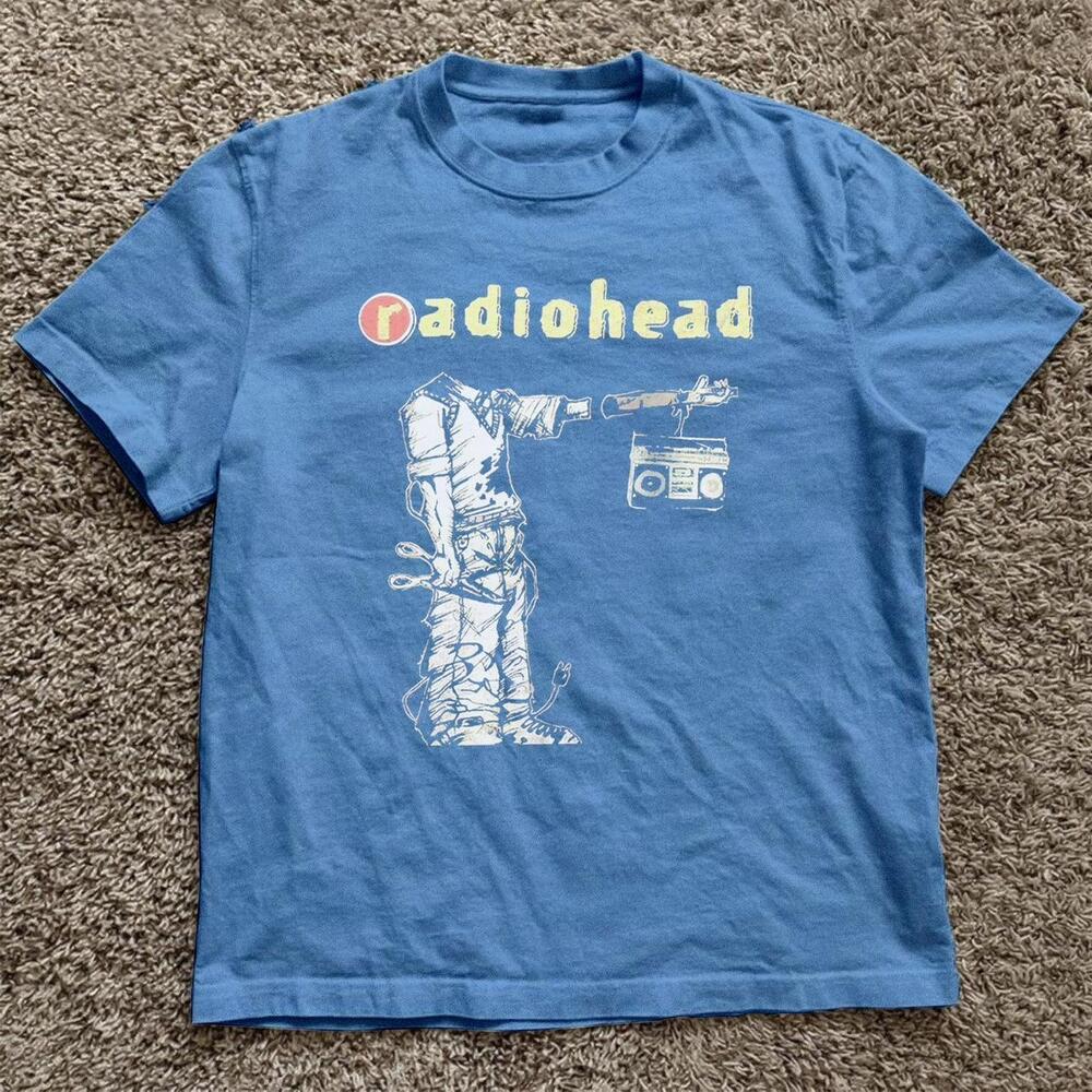 Blue Radiohead Band Tee